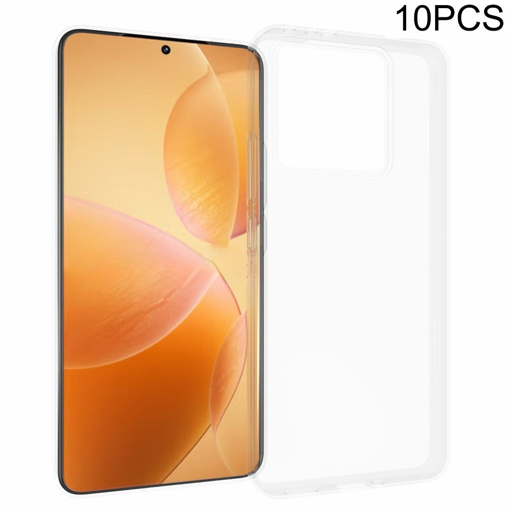 10Pcs / Pack For Xiaomi 14T Clear Case Watermark-Free TPU Protective Cover