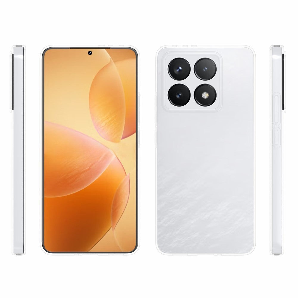 10Pcs / Pack For Xiaomi 14T Clear Case Watermark-Free TPU Protective Cover