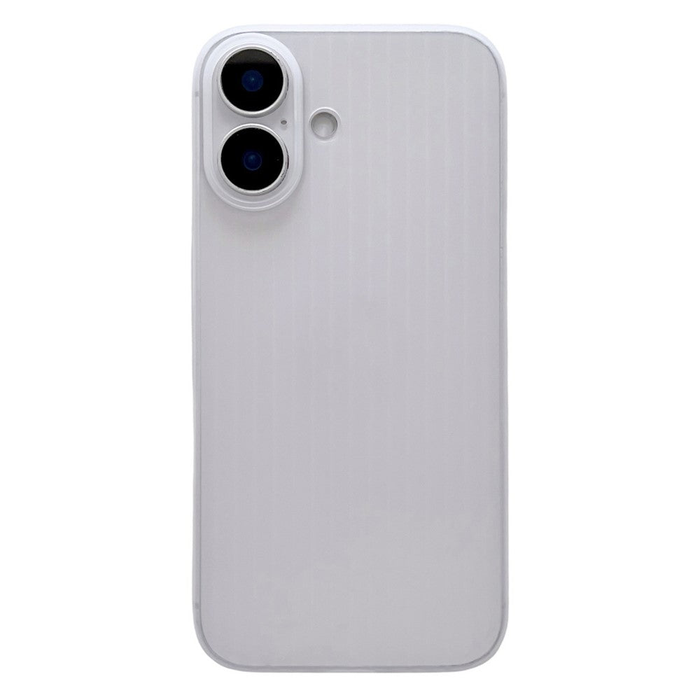For iPhone 16 Case Corrugated Design Hard PC Phone Cover