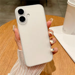 For iPhone 16 Case Corrugated Design Hard PC Phone Cover
