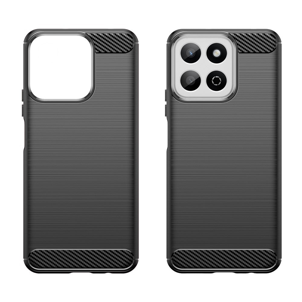 Honor X7c 5G / X7c 4G / 200 Smart 5G / Honor Play 60 Plus 5G-skal med kolfiberstruktur, borstat TPU-fodral
