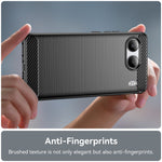 For OnePlus Nord 4 Case Carbon Fiber Texture TPU Brushed Phone Cover