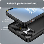 For OnePlus Nord 4 Case Carbon Fiber Texture TPU Brushed Phone Cover