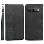 For OnePlus Nord 4 Wallet Phone Case Checkered Pattern Imprint Leather Flip Cover with Wrist Strap