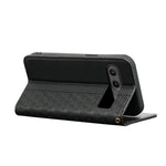 For OnePlus Nord 4 Wallet Phone Case Checkered Pattern Imprint Leather Flip Cover with Wrist Strap