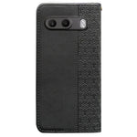 For OnePlus Nord 4 Wallet Phone Case Checkered Pattern Imprint Leather Flip Cover with Wrist Strap