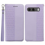 For OnePlus Nord 4 Wallet Phone Case Checkered Pattern Imprint Leather Flip Cover with Wrist Strap