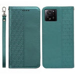 For Xiaomi 14T Wallet Phone Case Checkered Pattern Imprint Leather Flip Cover with Wrist Strap