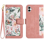 For Samsung Galaxy A06 4G Case PU Leather Floral Phone Cover with Card Slots