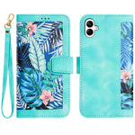 For Samsung Galaxy A06 4G Case PU Leather Floral Phone Cover with Card Slots