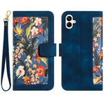 For Samsung Galaxy A06 4G Case PU Leather Floral Phone Cover with Card Slots
