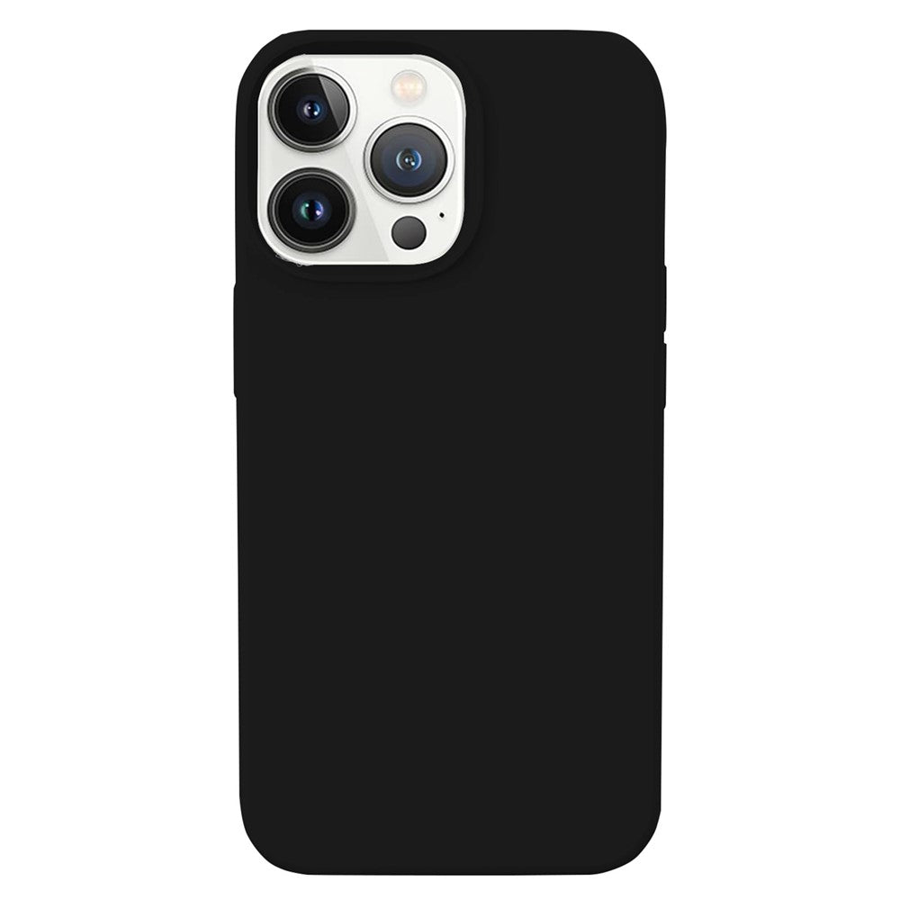 KALEBOL KLB-YTGJ001 For iPhone 14 Pro Max Case Solid Color Liquid Silicone+PC Phone Cover