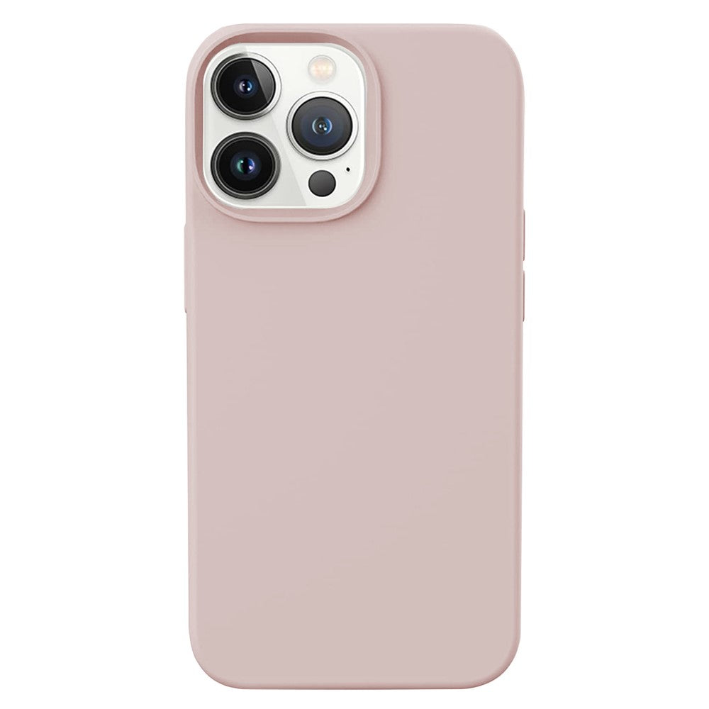 KALEBOL KLB-YTGJ001 For iPhone 14 Pro Max Case Solid Color Liquid Silicone+PC Phone Cover