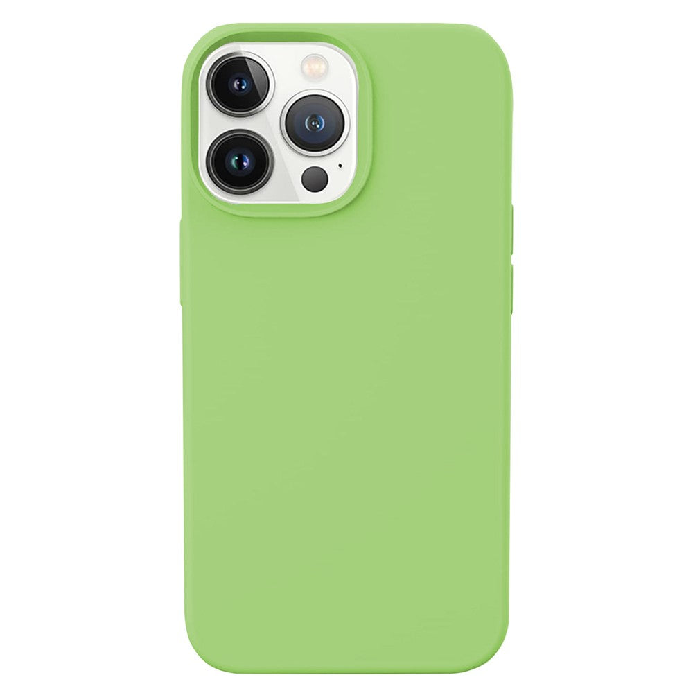 KALEBOL KLB-YTGJ001 For iPhone 14 Pro Max Case Solid Color Liquid Silicone+PC Phone Cover