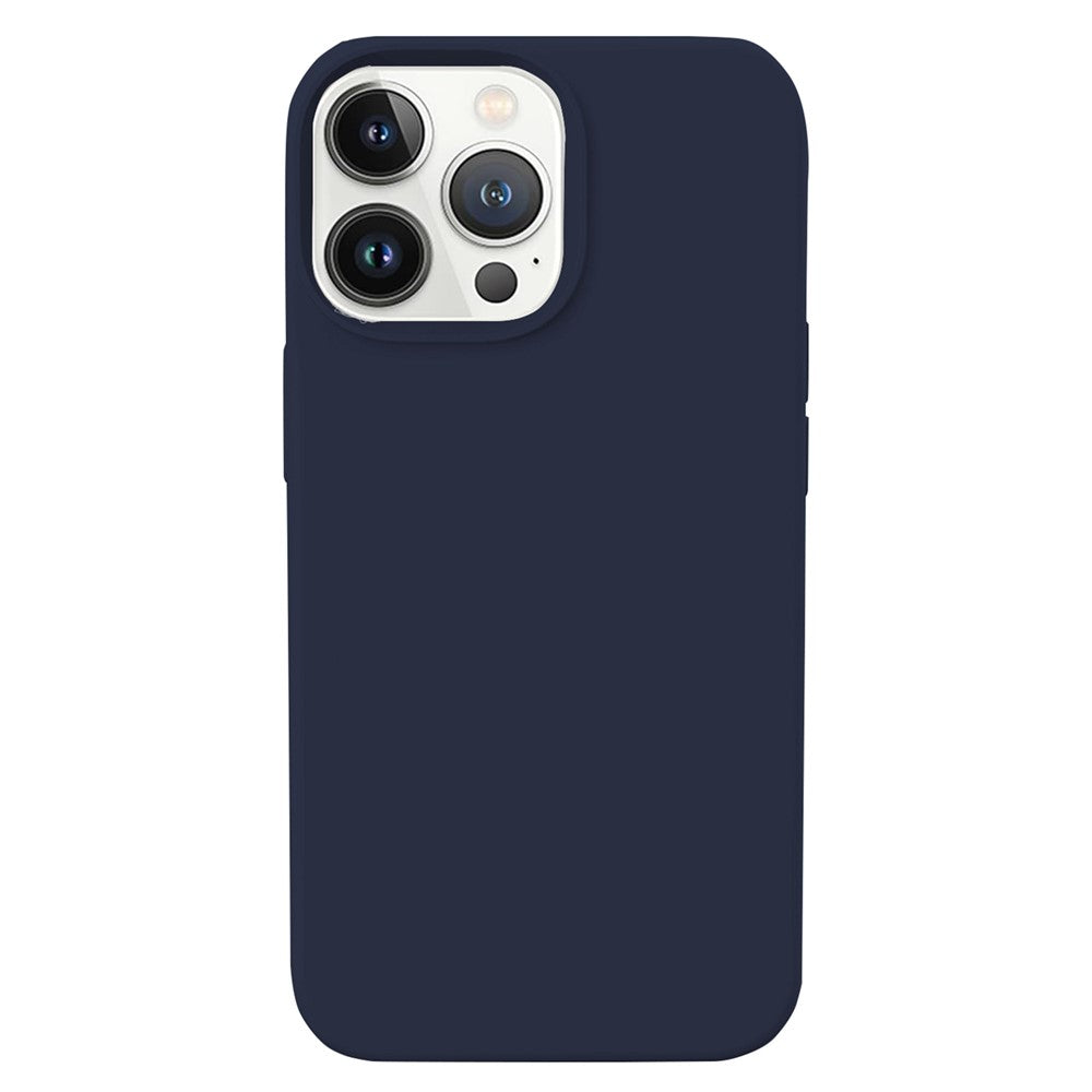 KALEBOL KLB-YTGJ001 For iPhone 14 Pro Max Case Solid Color Liquid Silicone+PC Phone Cover