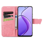 For Oppo Reno12 F 5G Case PU Leather Wallet Phone Cover Butterfly Pattern