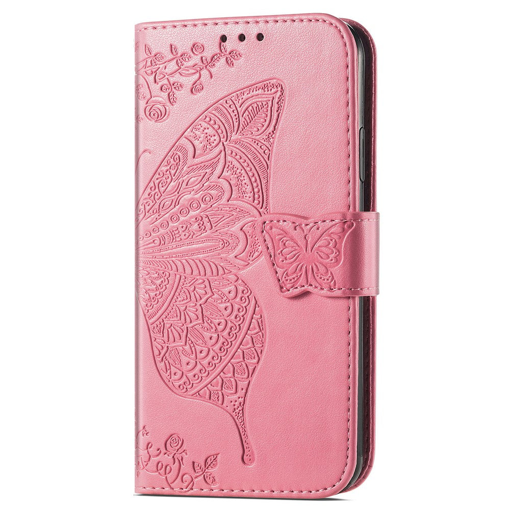 For Oppo Reno12 F 5G Case PU Leather Wallet Phone Cover Butterfly Pattern