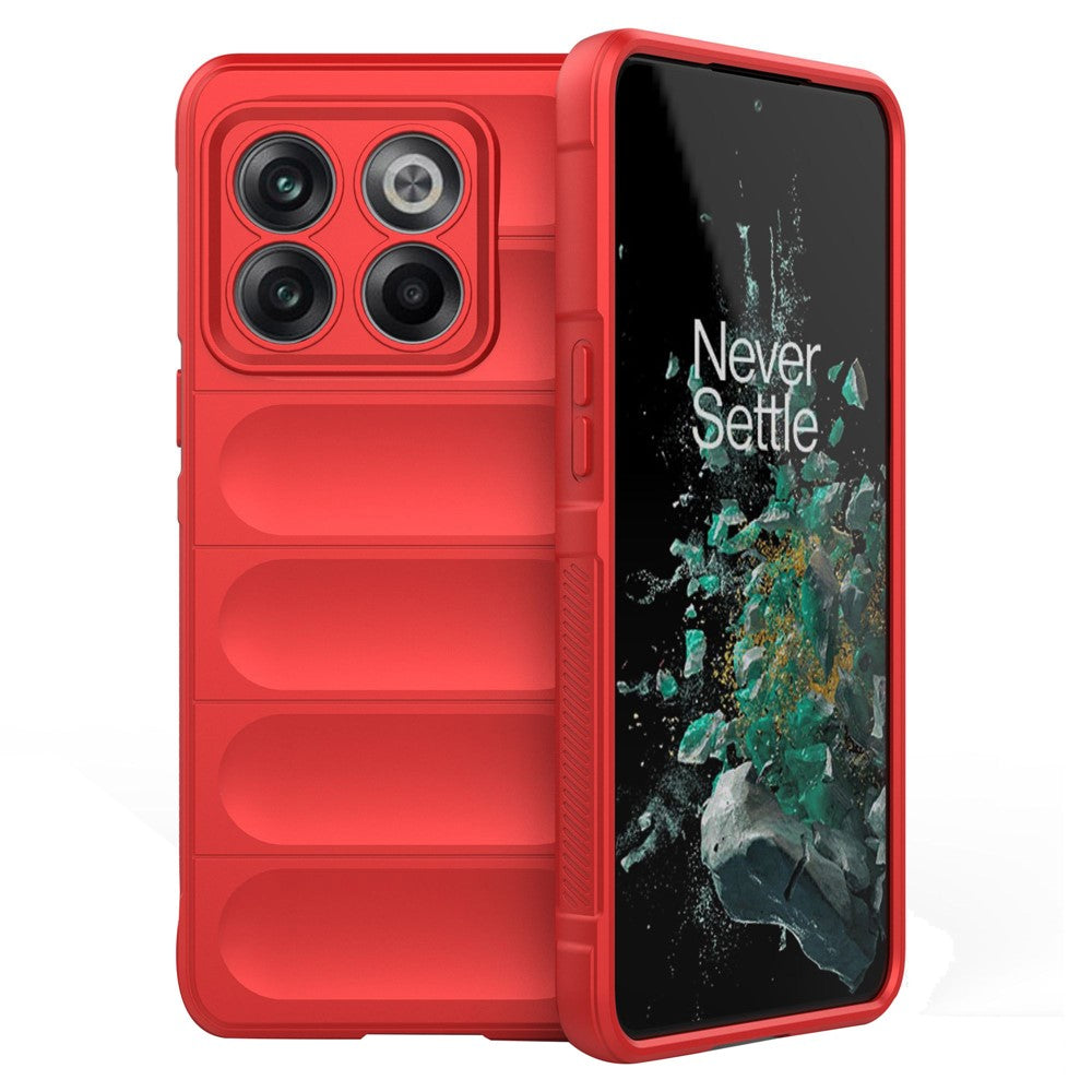 OnePlus 10T 5G / Ace Pro 5G stötsäkert, robust designmobilskal reptåligt mjukt TPU-bakstycke