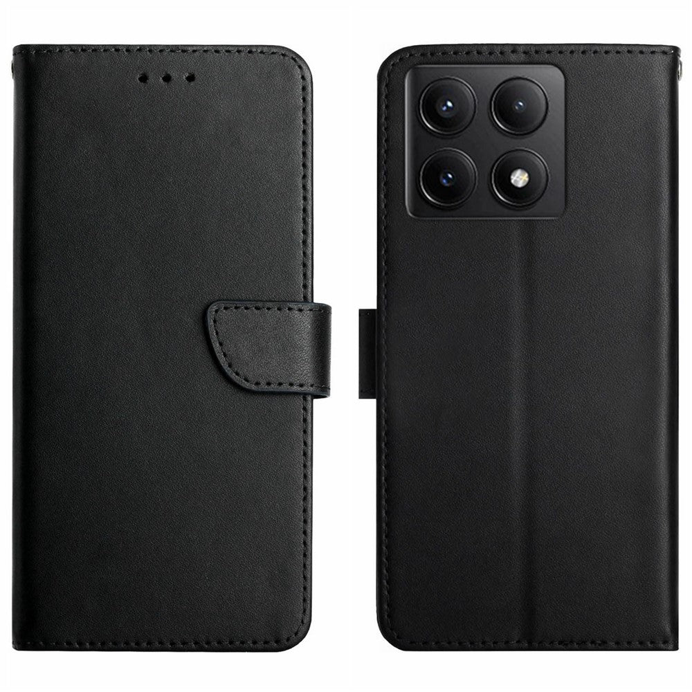 HT02 For Xiaomi 14T Case Genuine Cow Leather Phone Cover Nappa Texture