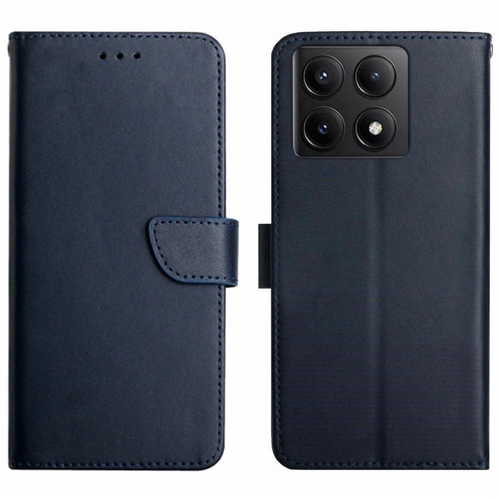 HT02 For Xiaomi 14T Case Genuine Cow Leather Phone Cover Nappa Texture