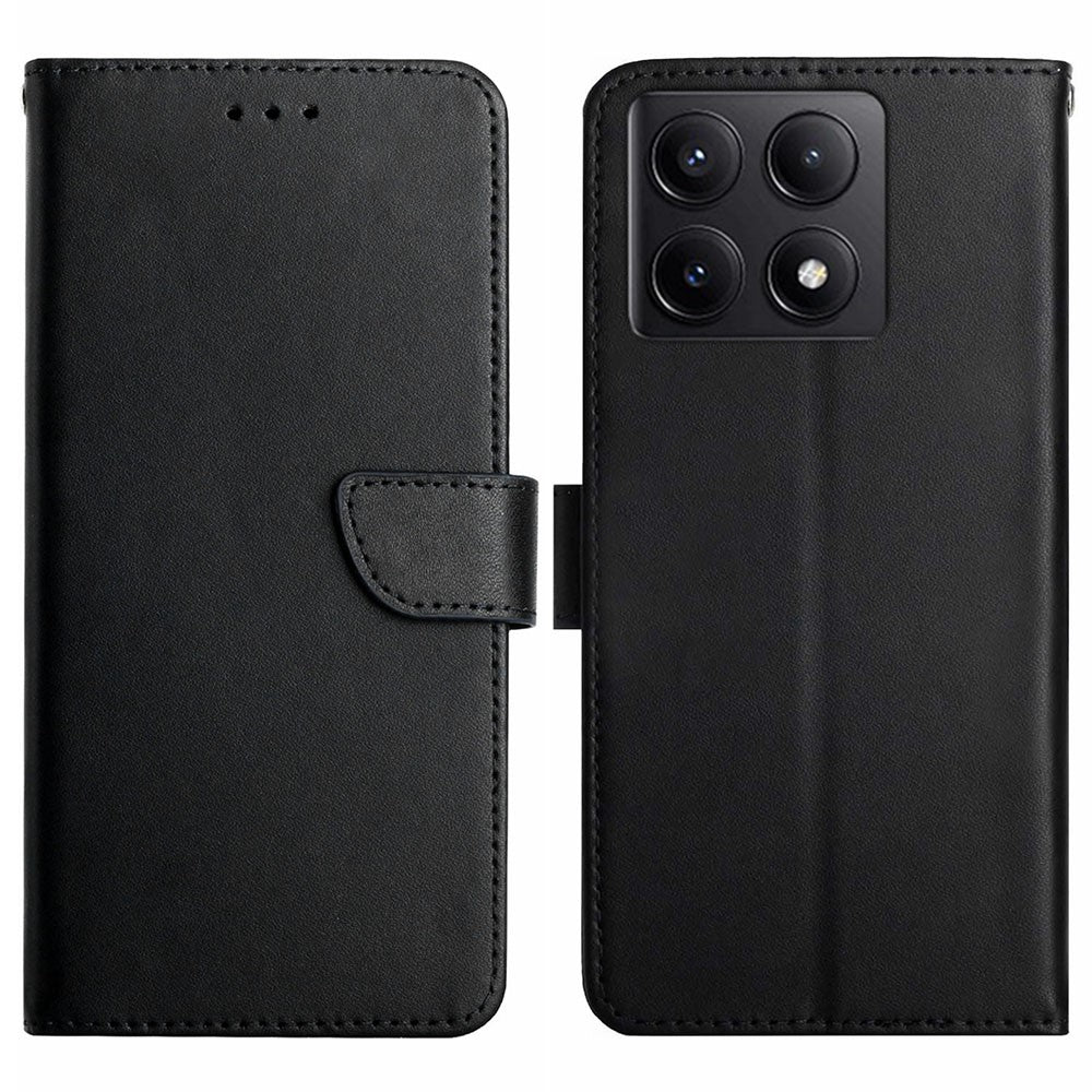 HT02 For Xiaomi 14T Pro Case Genuine Cow Leather Phone Cover Nappa Texture