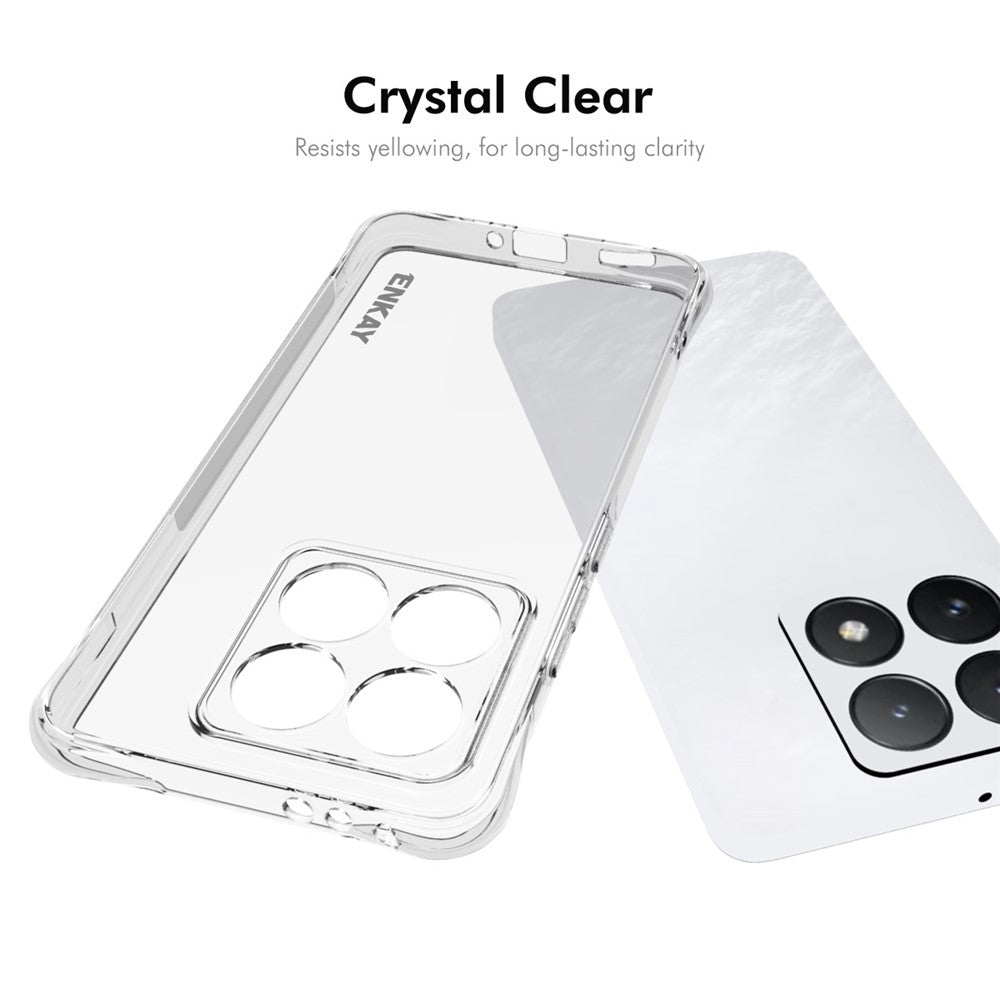 ENKAY HAT PRINCE For Xiaomi 14T Clear Phone Case   Shockproof Anti-Slip TPU Cover