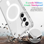 For Samsung Galaxy S24 FE Magnetic Case TPU+Acrylic Clear Back Phone Cover