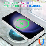 For Samsung Galaxy S24 FE Magnetic Case TPU+Acrylic Clear Back Phone Cover
