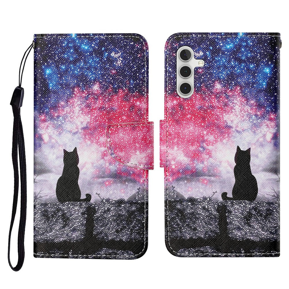 For Samsung Galaxy A26 5G / A16 5G / A16 4G Case Pattern Printing Protective Leather Folio Phone Cover
