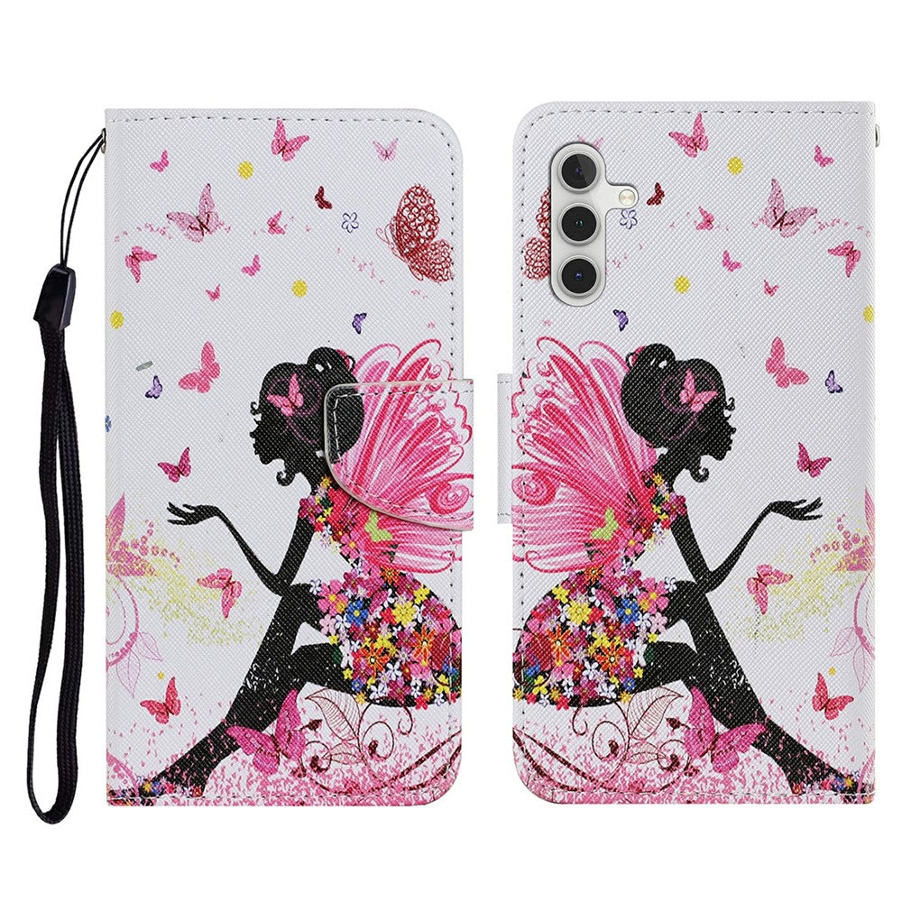 For Samsung Galaxy A26 5G / A16 5G / A16 4G Case Pattern Printing Protective Leather Folio Phone Cover
