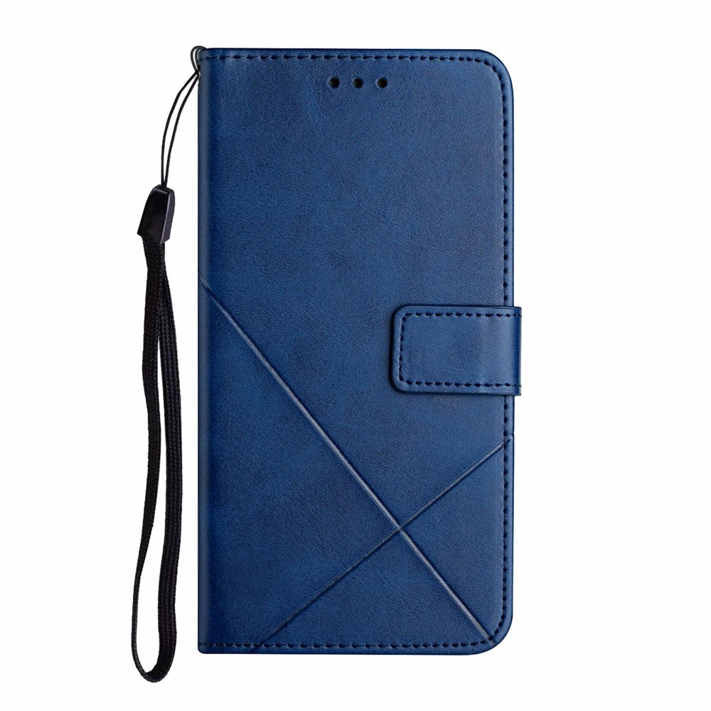 For Samsung Galaxy A06 4G Leather Case Line Pattern Wallet Phone Cover