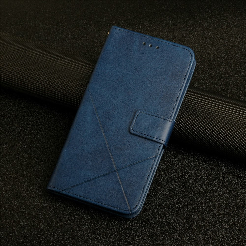 For Samsung Galaxy A06 4G Leather Case Line Pattern Wallet Phone Cover