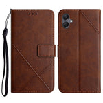 For Samsung Galaxy A06 4G Leather Case Line Pattern Wallet Phone Cover