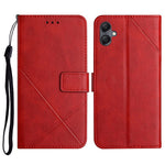 For Samsung Galaxy A06 4G Leather Case Line Pattern Wallet Phone Cover
