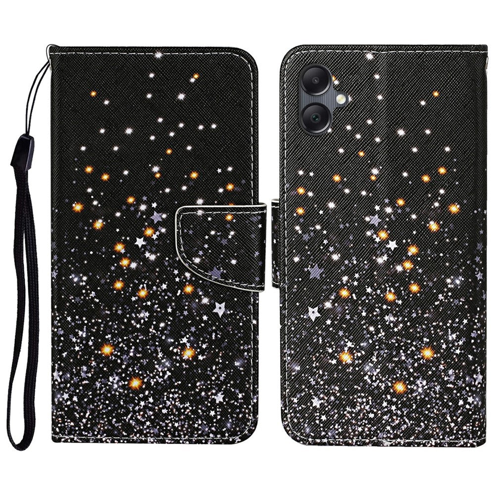 For Samsung Galaxy A06 4G Case Pattern Printing Protective Leather Folio Phone Cover