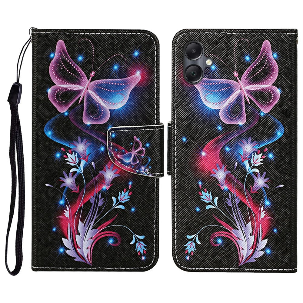 For Samsung Galaxy A06 4G Case Pattern Printing Protective Leather Folio Phone Cover