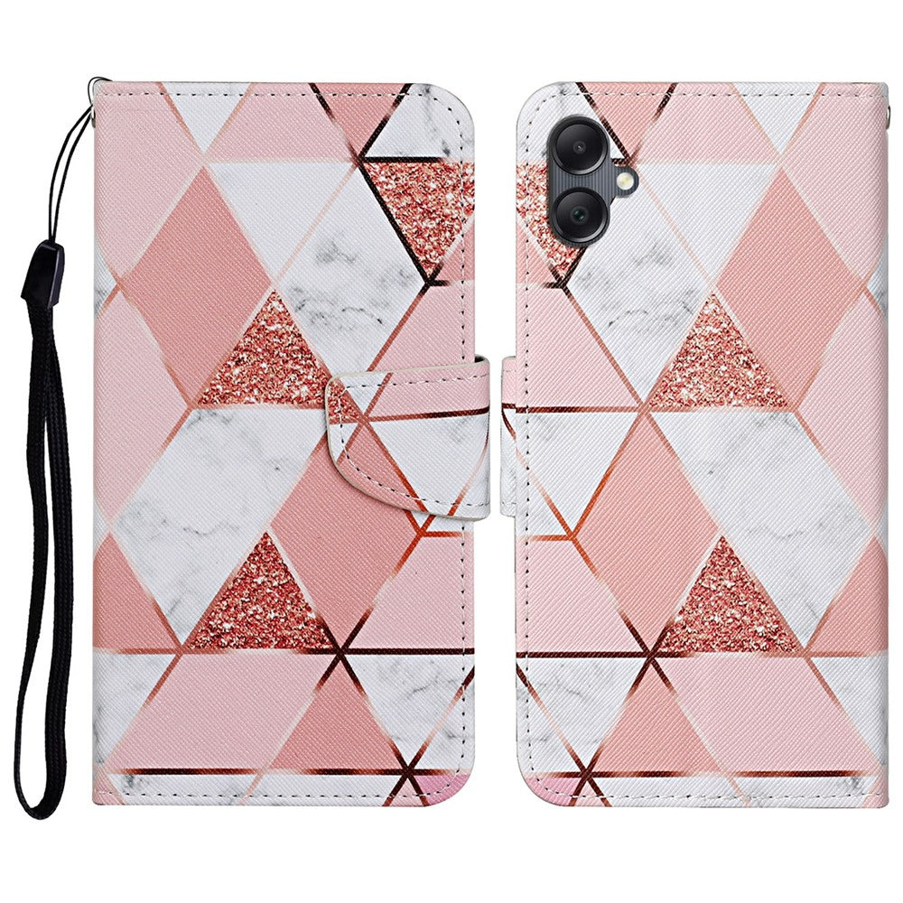 For Samsung Galaxy A06 4G Case Pattern Printing Protective Leather Folio Phone Cover