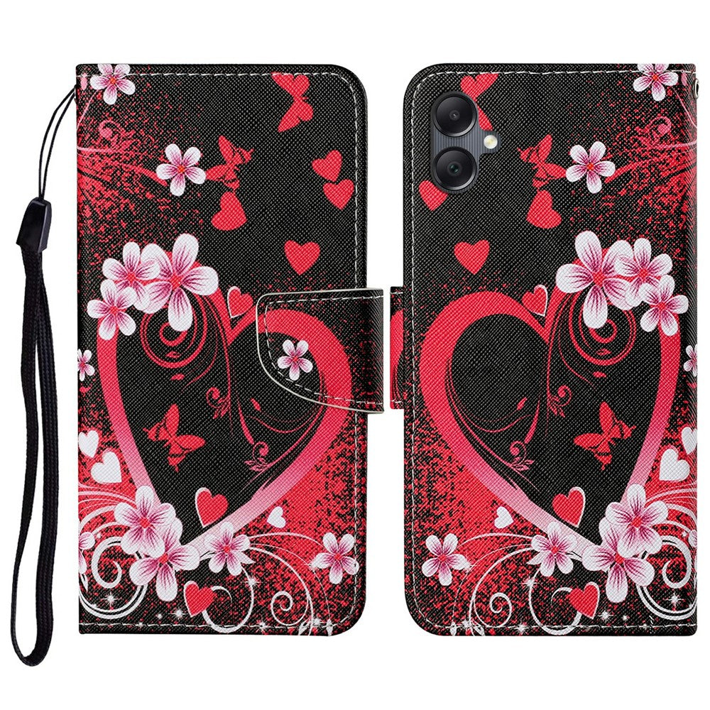 For Samsung Galaxy A06 4G Case Pattern Printing Protective Leather Folio Phone Cover