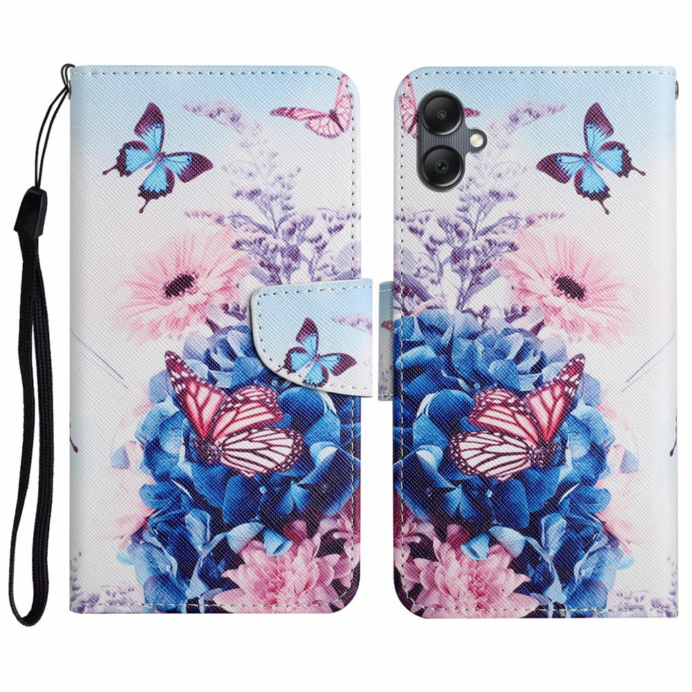 For Samsung Galaxy A06 4G Case Pattern Printing Protective Leather Folio Phone Cover