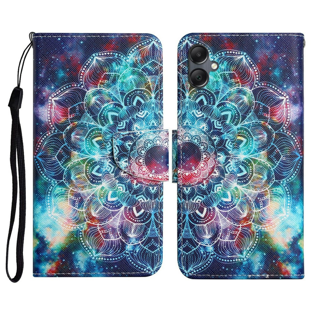 For Samsung Galaxy A06 4G Case Pattern Printing Protective Leather Folio Phone Cover