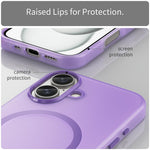 iPhone 16 Skal MagSafe TPU/PC Matt - Mörklila
