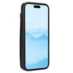 For iPhone 16 Plus Case TPU+PU Leather Hardware Decor Phone Cover with Card Holder