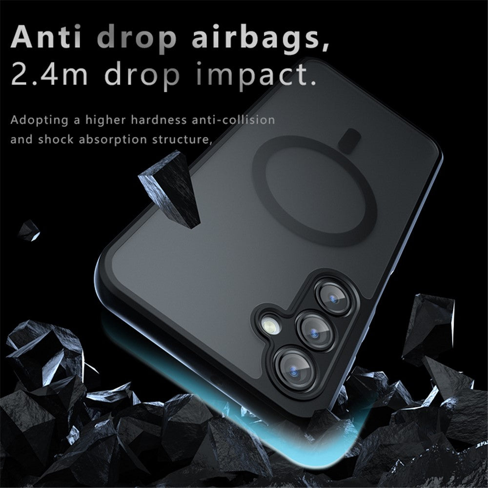 Til Samsung Galaxy A16 5G / A16 4G Magnetisk Cover TPU+PC Mat Telefoncover