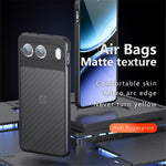 For OnePlus Nord 4 Case Skin-Touch TPU + PC Matte Phone Back Cover, Transparent Black