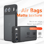 For OnePlus Nord 4 Case Skin-Touch TPU + PC Matte Phone Back Cover, Transparent Black