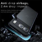 For OnePlus Nord 4 Case Skin-Touch TPU + PC Matte Phone Back Cover, Transparent Black