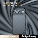 For OnePlus Nord 4 Case Skin-Touch TPU + PC Matte Phone Back Cover, Transparent Black