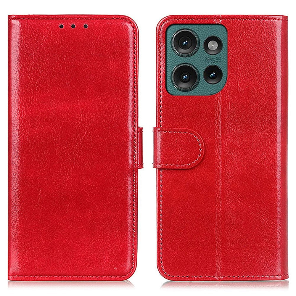 For Motorola Edge 60 Neo 5G / Edge 50 Neo 5G / Moto S50 5G / ThinkPhone 25 5G Case Crazy Horse Texture PU Leather Phone Stand Cover