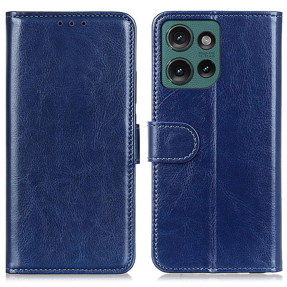 For Motorola Edge 60 Neo 5G / Edge 50 Neo 5G / Moto S50 5G / ThinkPhone 25 5G Case Crazy Horse Texture PU Leather Phone Stand Cover