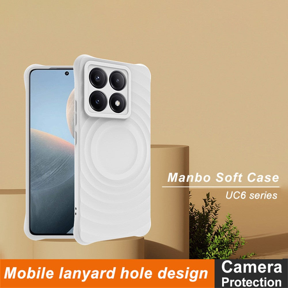 IMAK UC-6 Series for Xiaomi 14T Case Water Drop Texture Anti-Skid Matte TPU Cover
